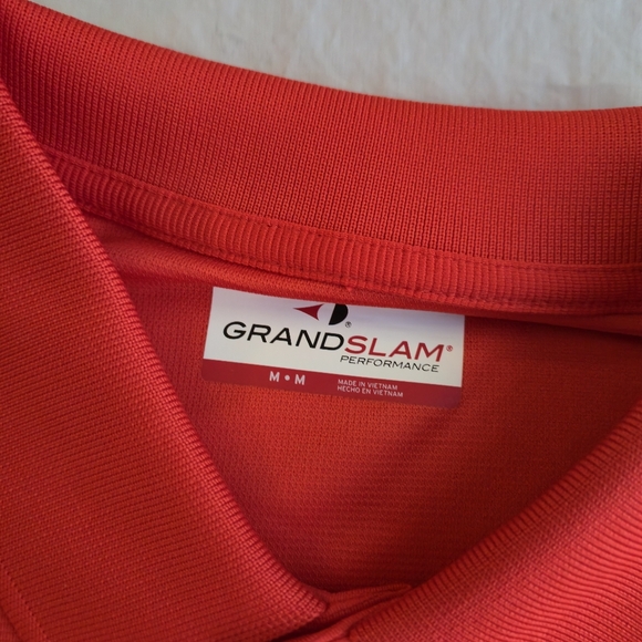 Grand Slam Performance Golf Polo Red Alert M - Picture 2 of 7
